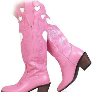 Women’s pink cowboy boots - never worn